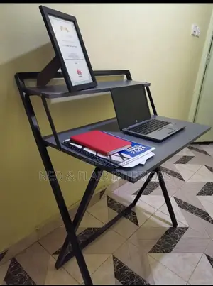 Shelved Foldable Desk