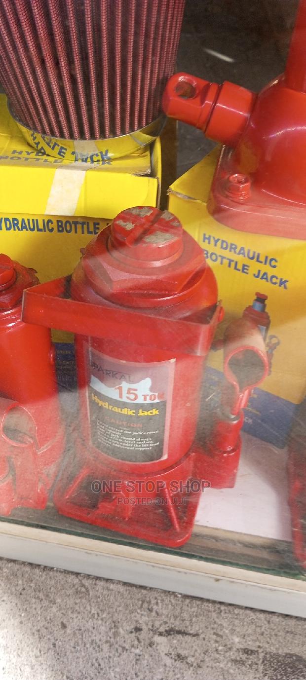 New Red 15ton Hydraulic Emergency Jack - thumbnail 2