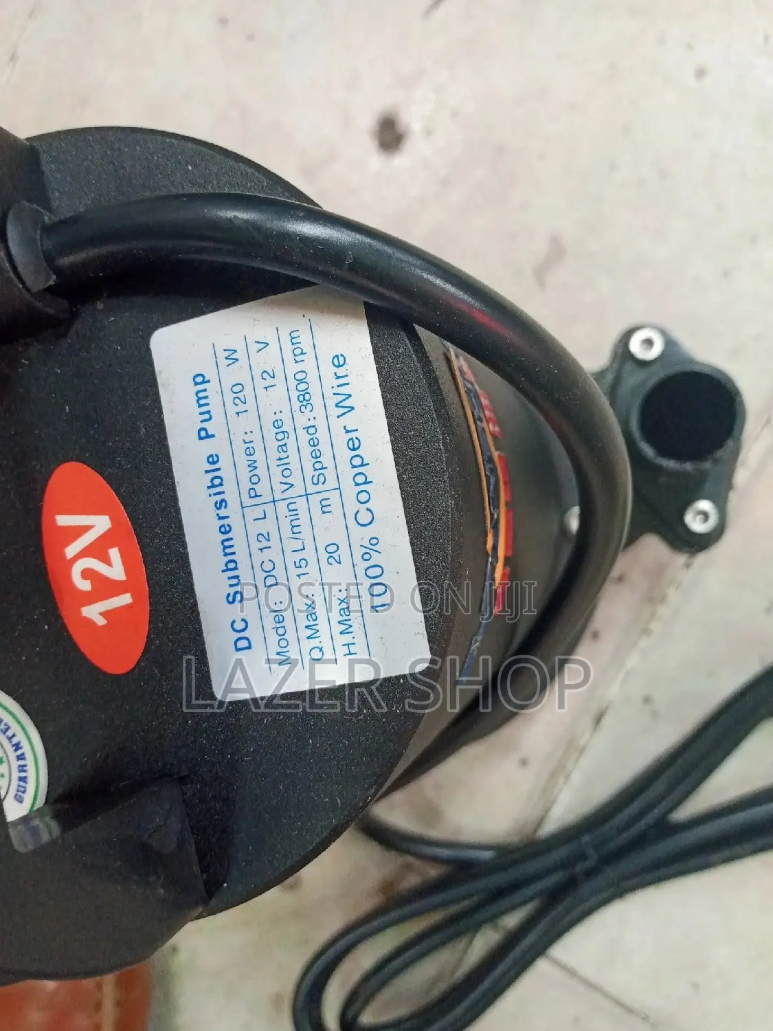 12V Submersible Water Pump, DC