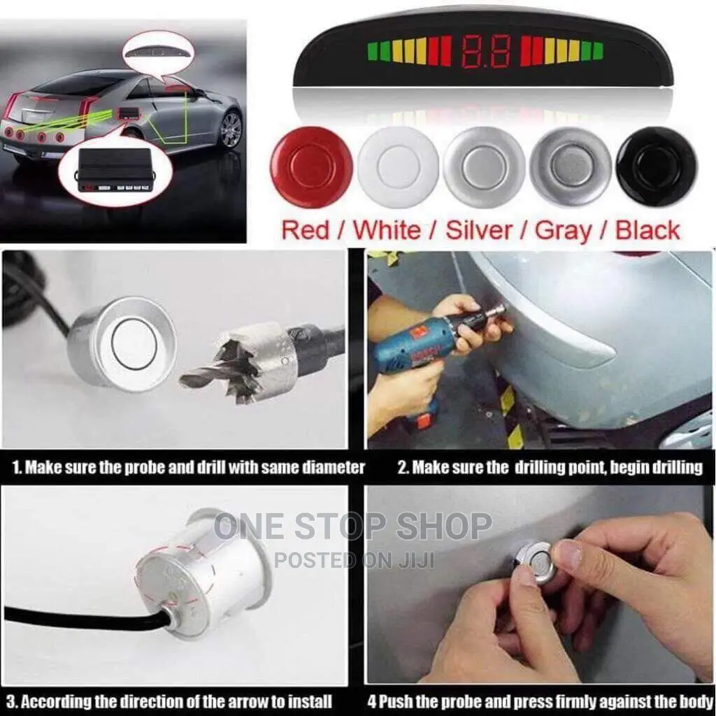 Silver Parking Sensor Reverse Back Up