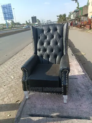 King Chair Black Plain in Colour.