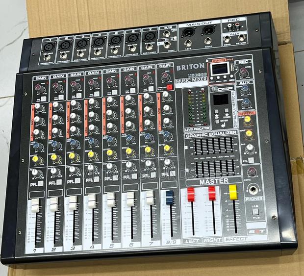 BRITON USB900 Professional Bluetooth Powered Mixer 8 Channel - thumbnail 4