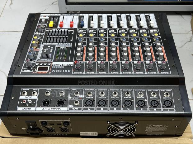 BRITON USB900 Professional Bluetooth Powered Mixer 8 Channel - thumbnail 3