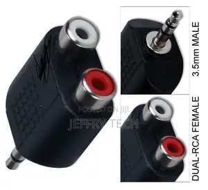 3.5mm Mini-Stereo Male to Dual RCA Female Speaker Adapter