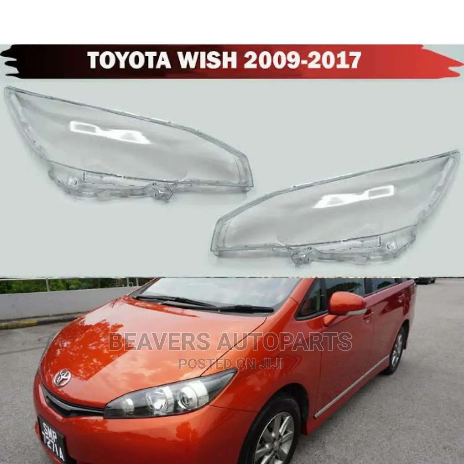 Toyota Wish 2008-2015 Headlight Lens