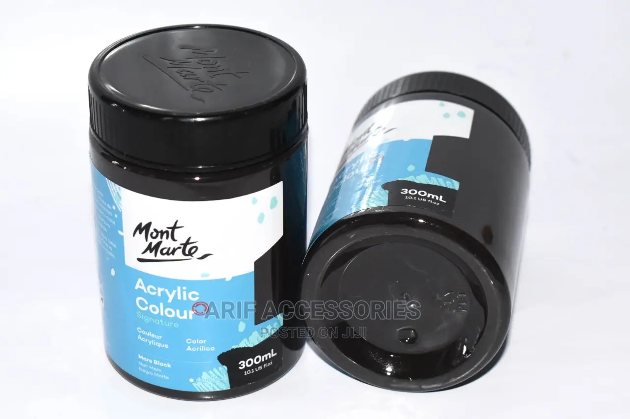 Mont Marte Acrylic Paint 300ml Mars Black in Nairobi Central Building Materials, Arif