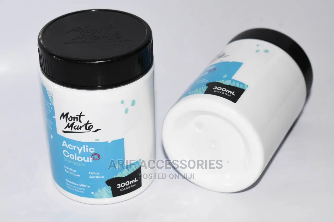 Mont Marte Acrylic Paint 300ml Titanium White in Nairobi Central Building Materials, Arif