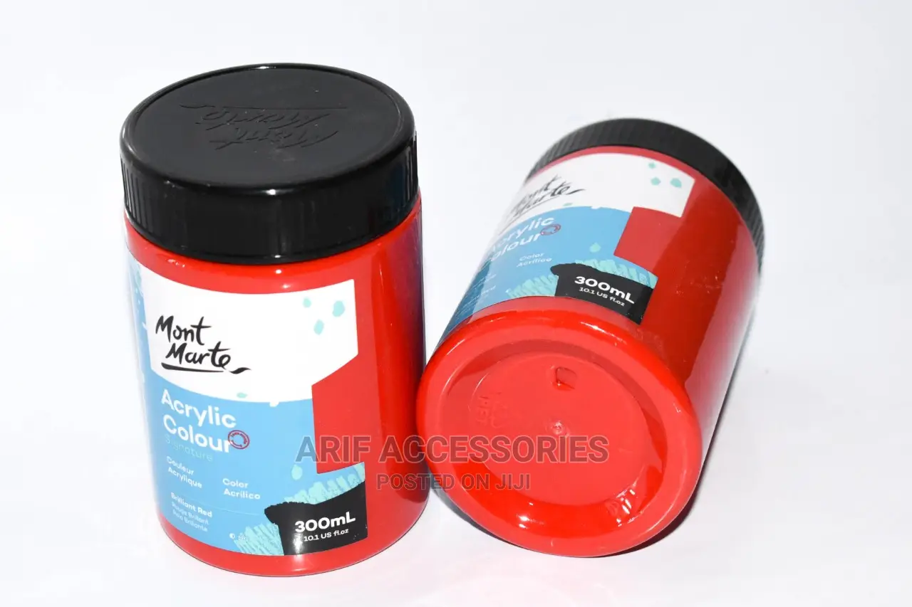 Mont Marte Acrylic Paint 300ml Brilliant Red in Nairobi Central Building Materials, Arif