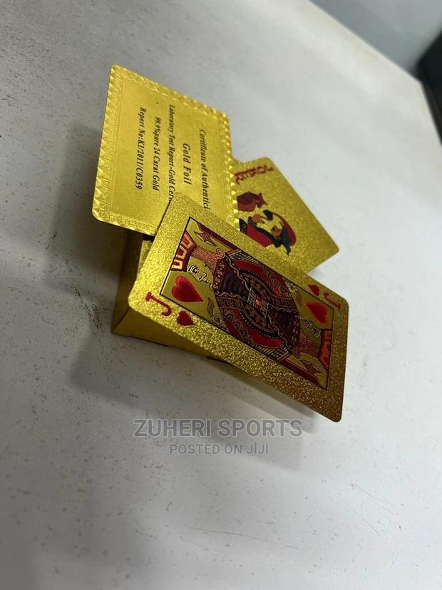 Gold Poker Cards Gold Playing Cards - main view