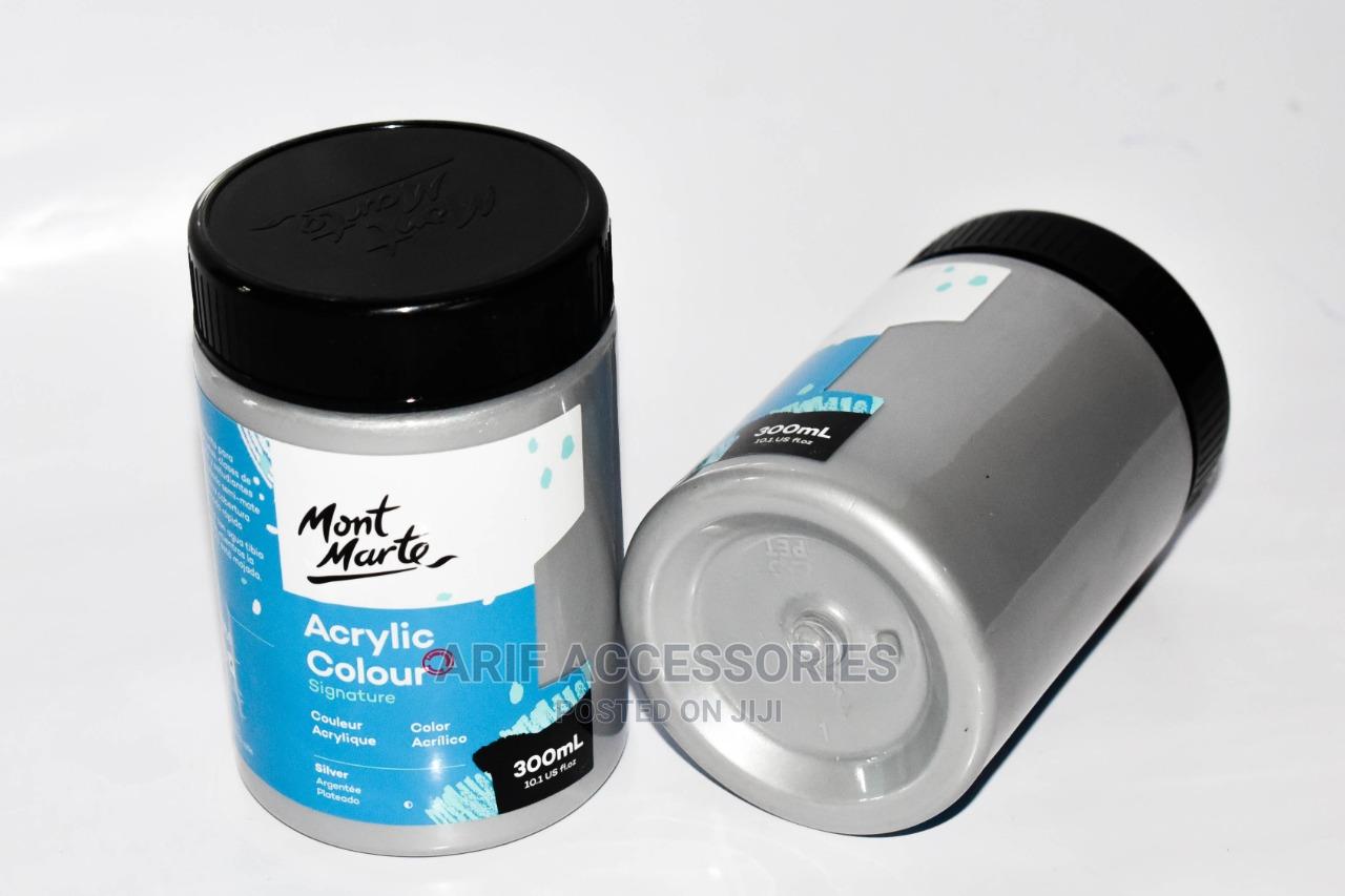 Mont Marte Acrylic Paint 300ml Silver in Nairobi Central Building Materials, Arif