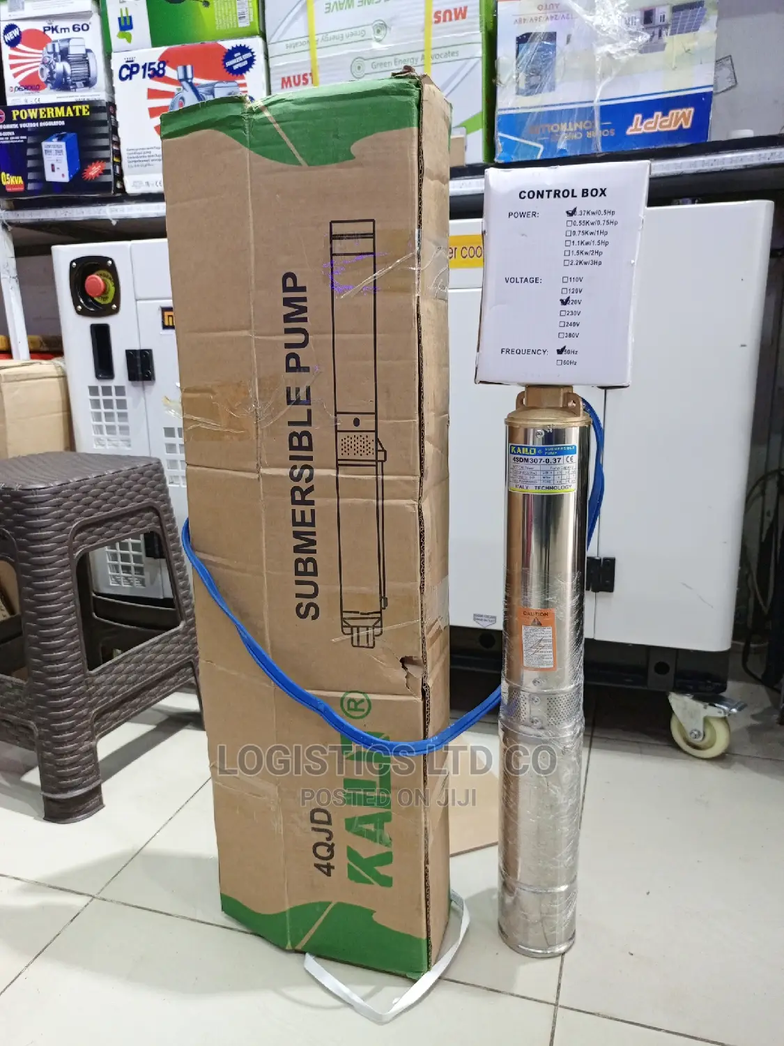 0.5hp 0.37kw Submersible Pump