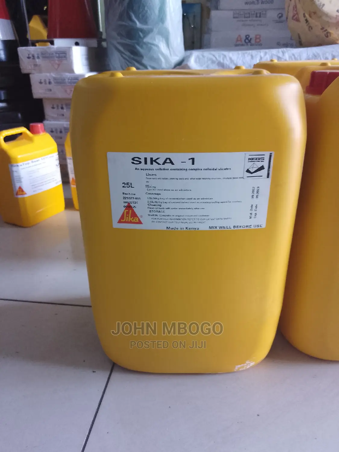 Sika 1 Waterproofing Admixture .