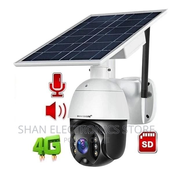 Outdoor Security 4g Simcard Solar Powered PTZ CCTV Camera