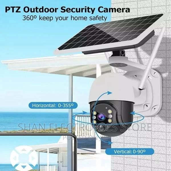Unique 4g Solar Power Panel PTZ Dome 1080p Outdoor Camera - main view