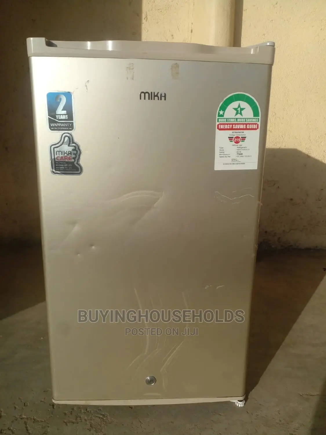 Mika 90L Single Door Fridge