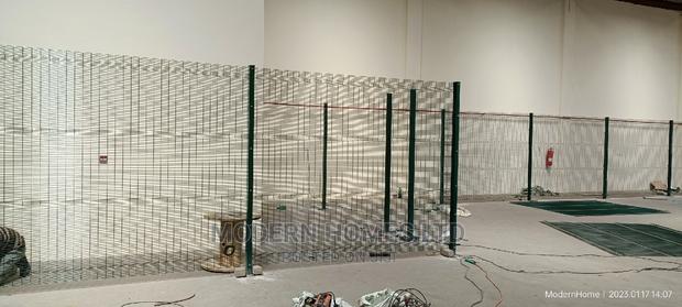 Godowns Partition With Anti-Climb Mesh Fence - main view