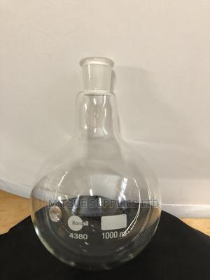 Round-Bottom Flask Pyrex 1000ml Glass - thumbnail 2