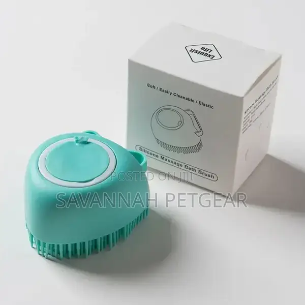 Shampoo Dispensing Massage Bathing Dog Cat Brush