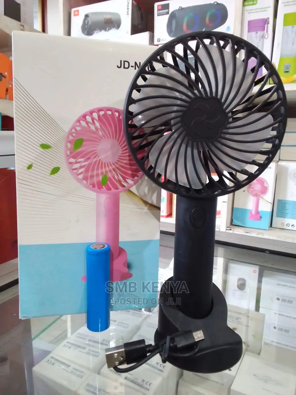 Portable Mini Fan, 3 Speed, Usb Recharg