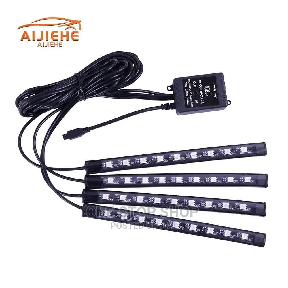 4light Bar Strip Car Floor Lights