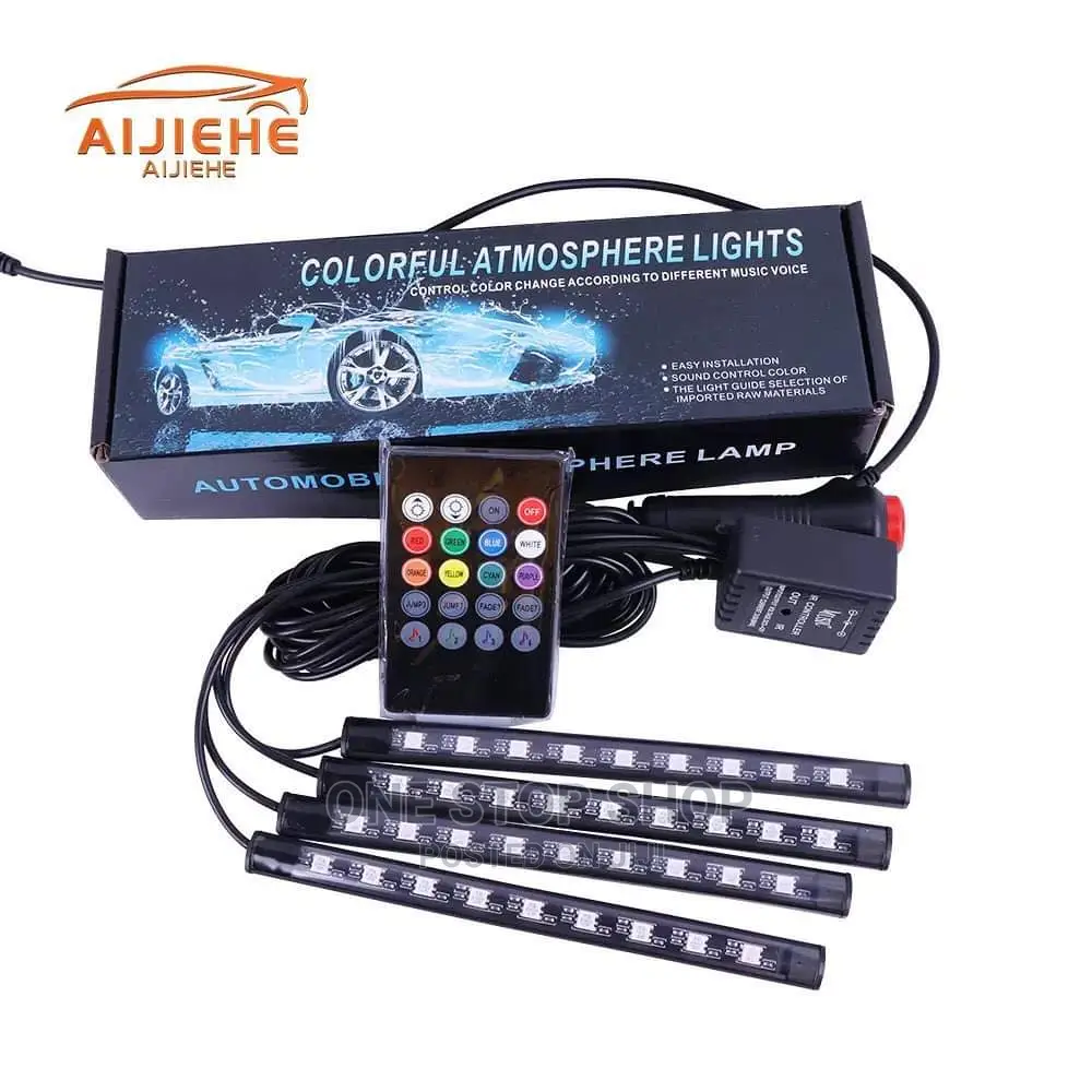 4light Bar Strip Car Floor Lights