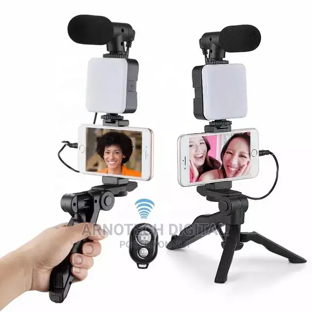 Portable Vlogging Kit With Microphone+ Speaker