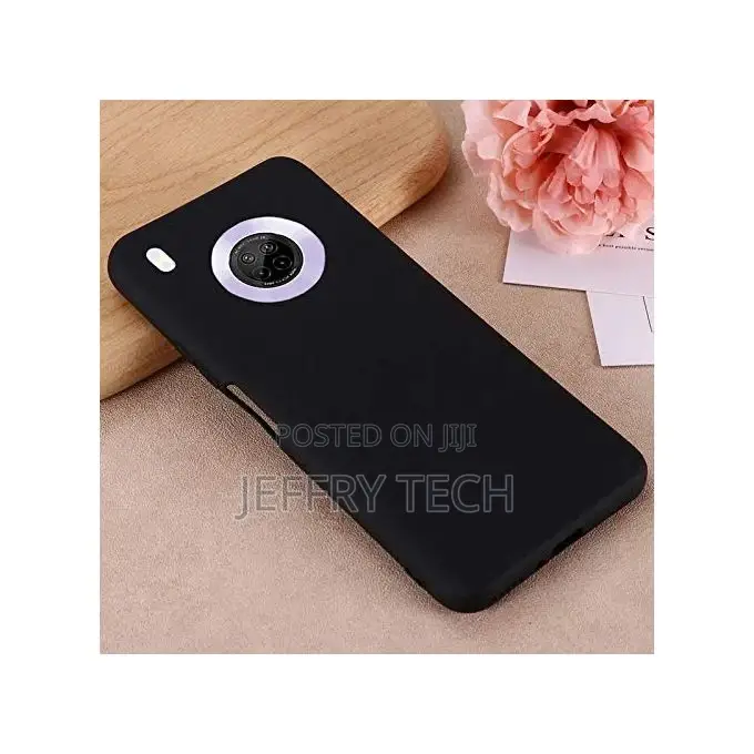Silicone Case Cover for Huawei Y9a Case (Black Cover)