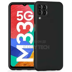 Silicone Back Cover for Samsung Galaxy M33 5G - Black