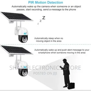 Unbeaten 360 Degrees Solar Powered PTZ Camera With Sim Slot