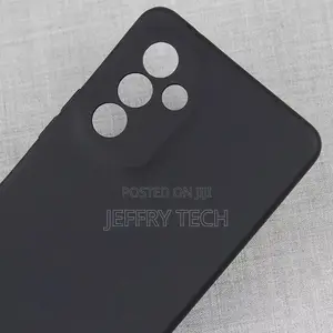 Silicon Back Cover Case for Samsung Galaxy F13 - {Black}