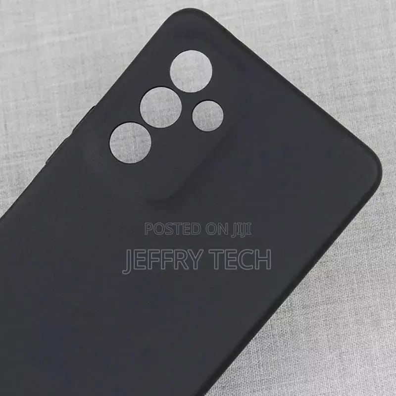 Silicon Back Cover Case for Samsung Galaxy F13 - {Black}