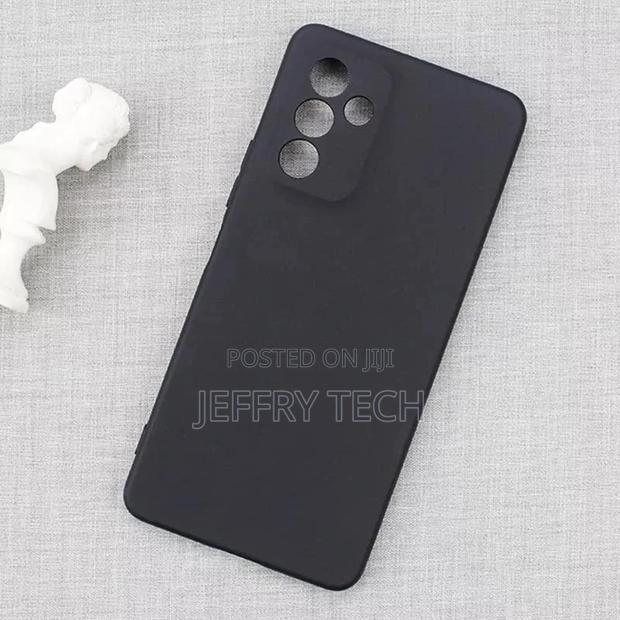 Silicon Back Cover Case for Samsung Galaxy F13 - {Black}