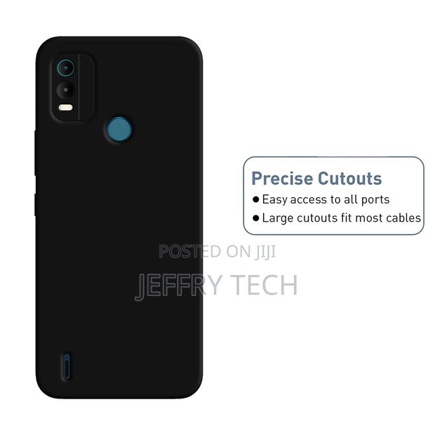 Soft Silicon Back Case Cover for Nokia C21 Plus - Black - thumbnail 2