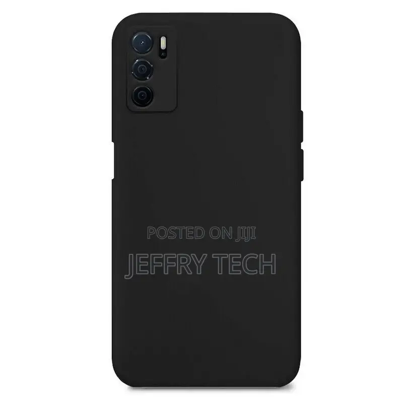 Oppo A16 Soft Touch Silicone Black Case