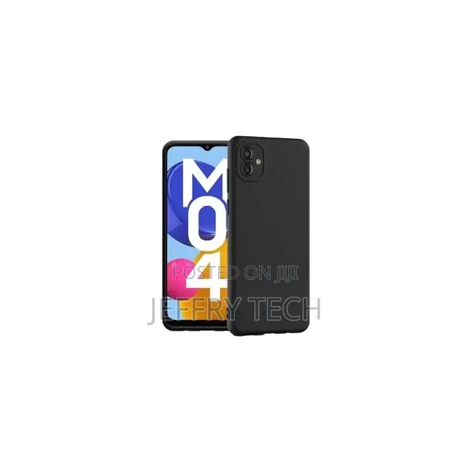 Soft Silicone Gel Case Cover Samsung Galaxy A04 (BLACK)
