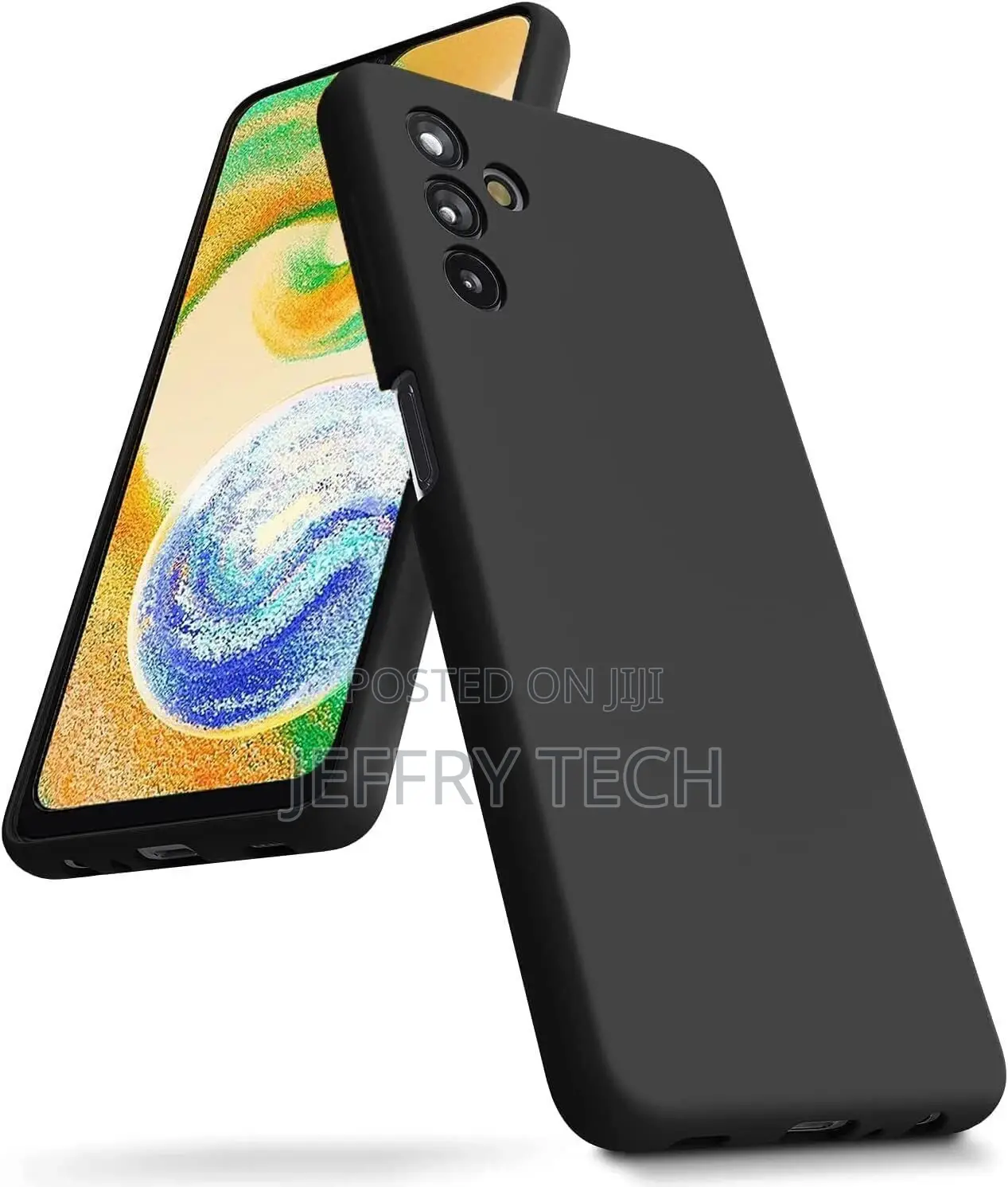 Soft Silicone Gel Case Cover Samsung Galaxy A04 (BLACK)