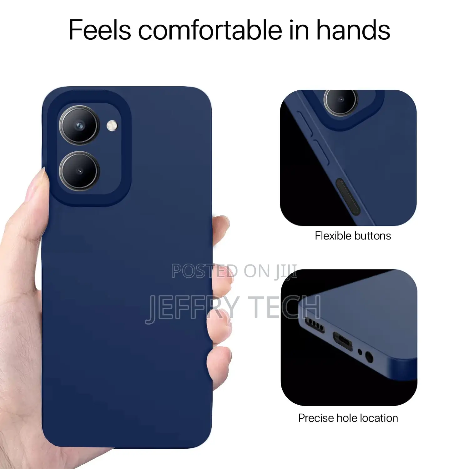 Realme C33 Back Cover Soft Matte Liquid Silicone TPU | Camer