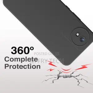 Soft Silicon Back Cover Case for Vivo Y02 - {Black}