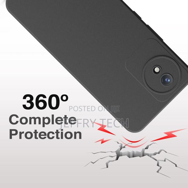 Soft Silicon Back Cover Case for Vivo Y02 - {Black} - thumbnail 2