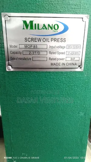 Cooking Oil Press Machine