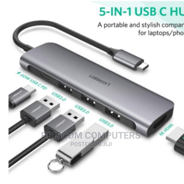 5 in 1 Type C to HDMI USB LAN Port Macbook Converter