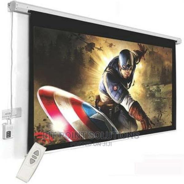 Electric Projector Screen 180×180cm Motorised \