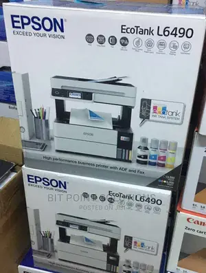 Ecotank L6490 A4 Multifunction Wi-Fi Ink Tank Printer .