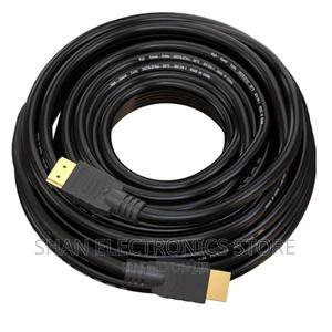 Genuine Quality HDMI Cable 20m Round Black - thumbnail 2