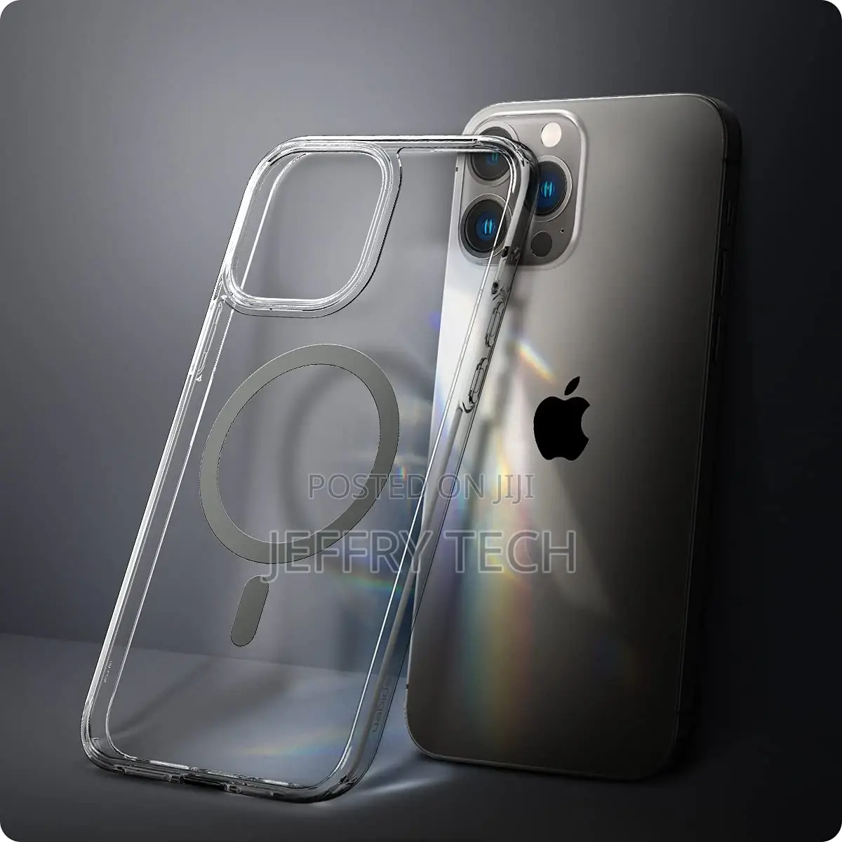 Mag Back Cover Case for iPhone 13 Pro Max (TPU + Poly Carbo