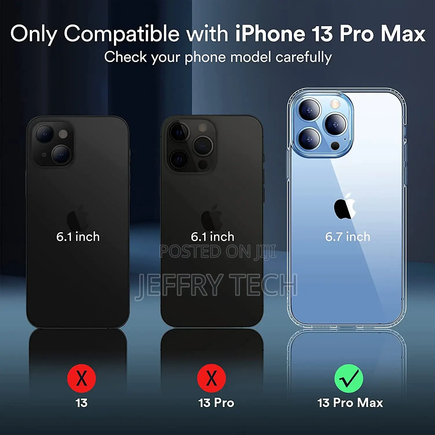 Back Cover Case for iPhone 13 Pro Max (TPU + Polycarbonate |