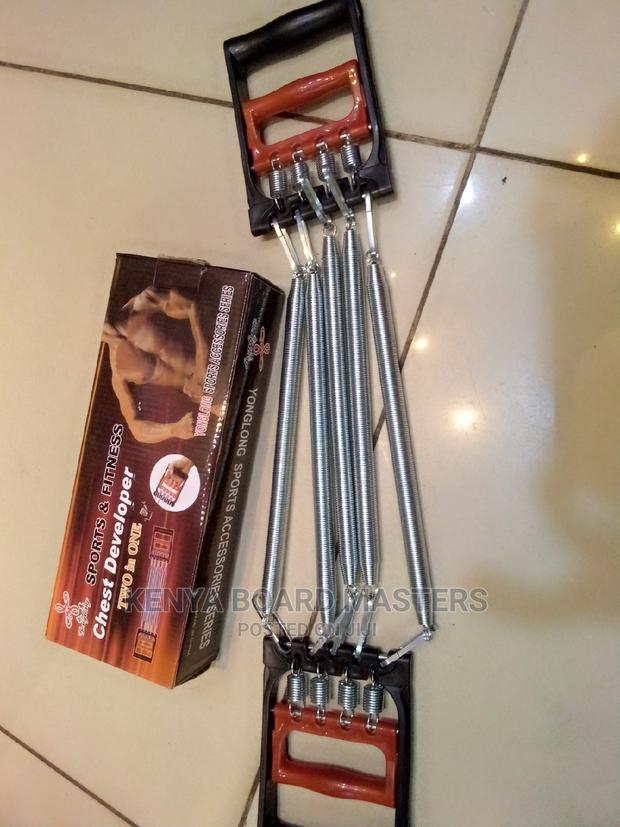 Chest Spring Expander With Spring and Pedal