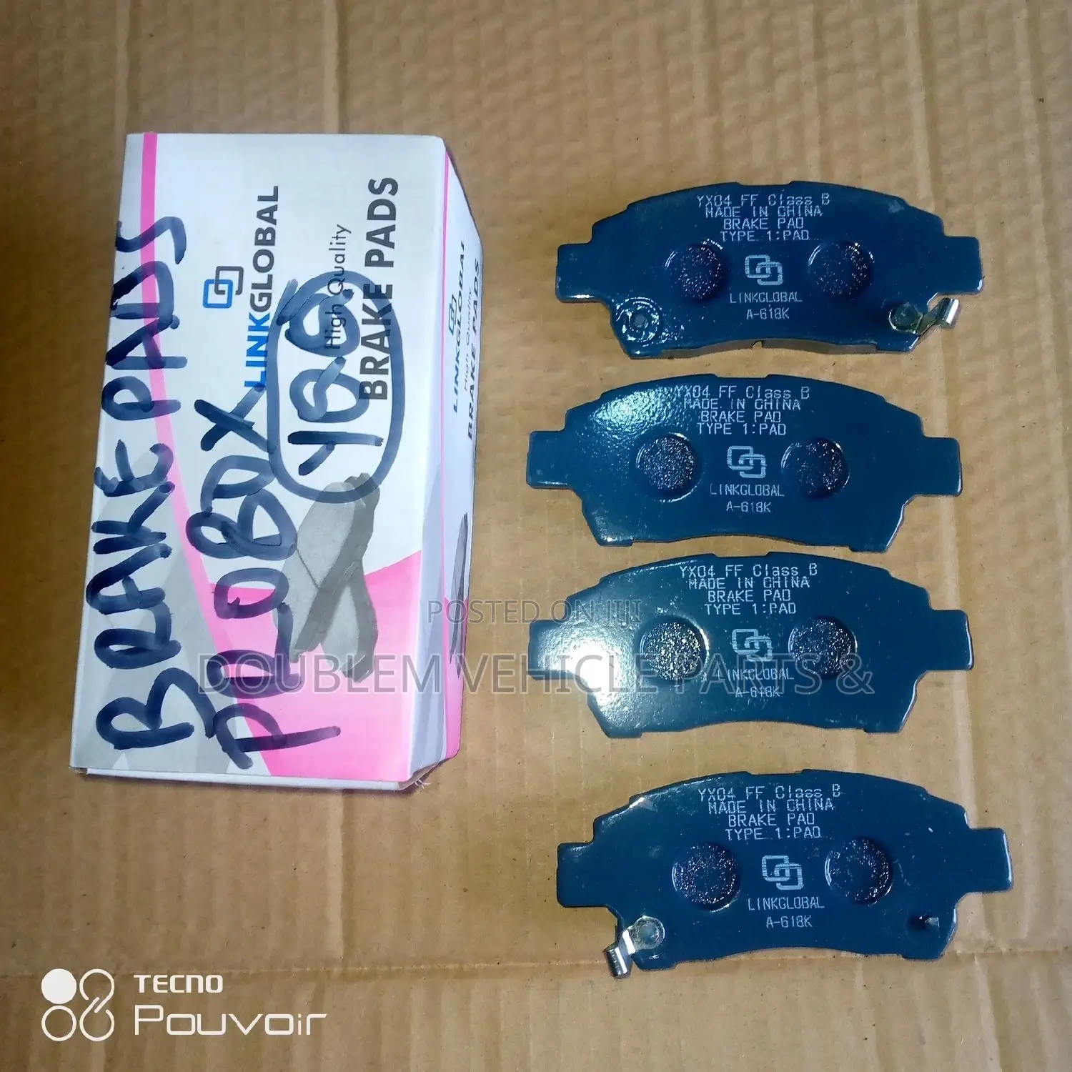 Brake Pads Probox Old/Platz/Vitz