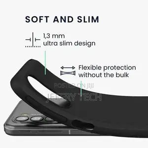R Nokia G11 / G21 Case, Slim Black Silicone Shockproof Armou
