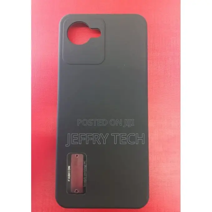 REALME C30s CASE//Cover//Camera Protect//LOGO// BLACK